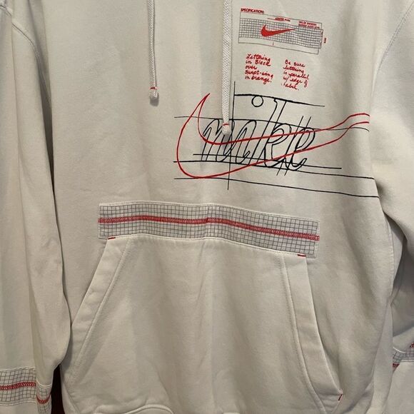 Nike Story of the Swoosh White Mens Hoodie M - Picture 14 of 16